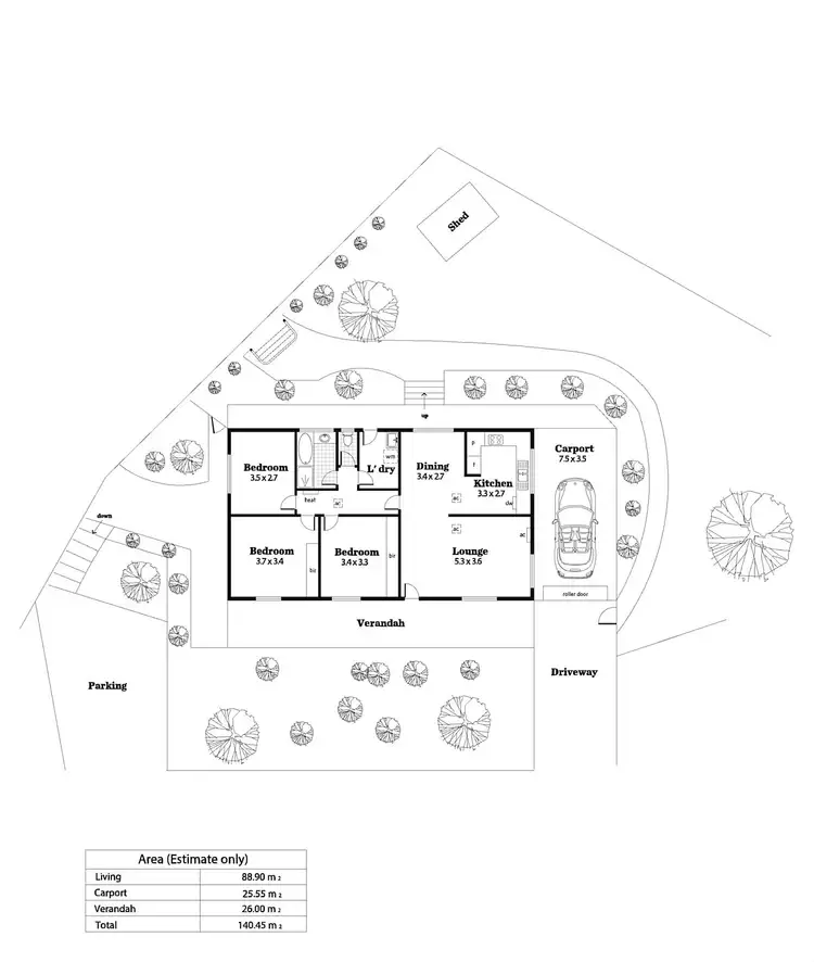 Floorplan of Homely house listing, 2a Miller Terrace, Blackwood SA 5051