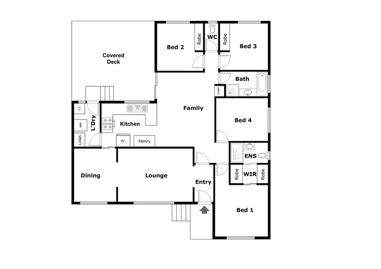 Floorplan of Homely house listing, 53 Forsythe Street, Banks ACT 2906