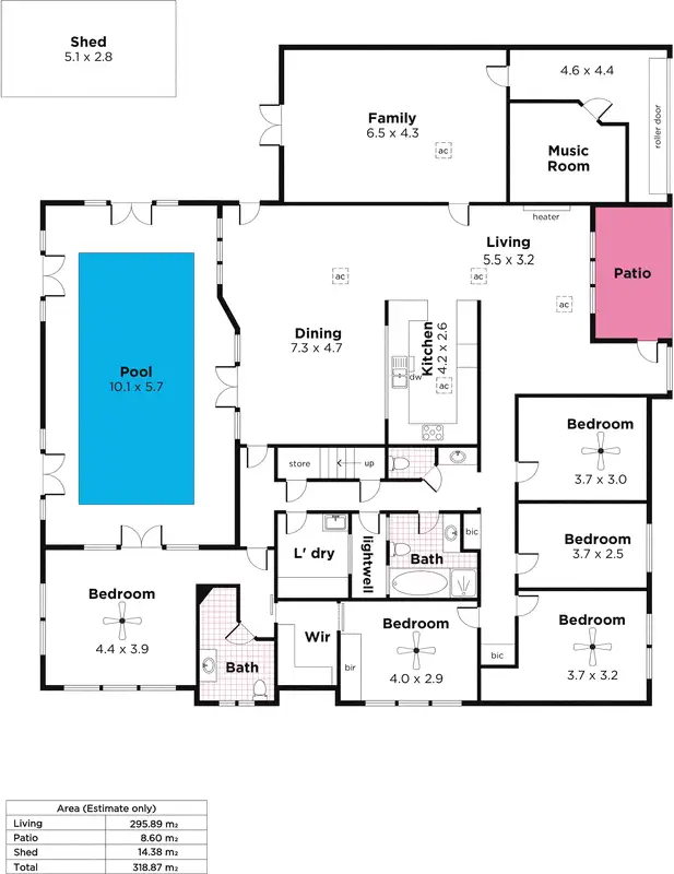Floorplan of Homely house listing, 28 Burnley Street, Henley Beach South SA 5022