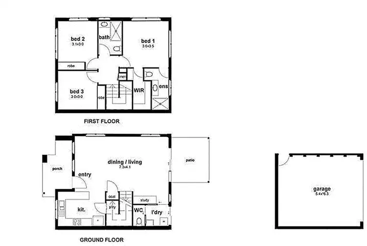 Floorplan of Homely townhouse listing, Address available on request