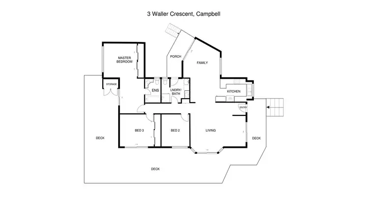 Floorplan of Homely house listing, 3 Waller Crescent, Campbell ACT 2612