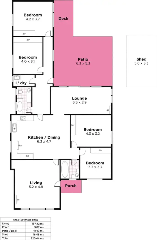 Floorplan of Homely house listing, 8 Seventh Avenue, Hove SA 5048