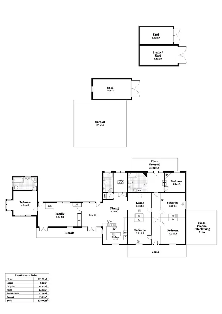 Floorplan of Homely rural property listing, 2 Whitehead Road, Mylor SA 5153