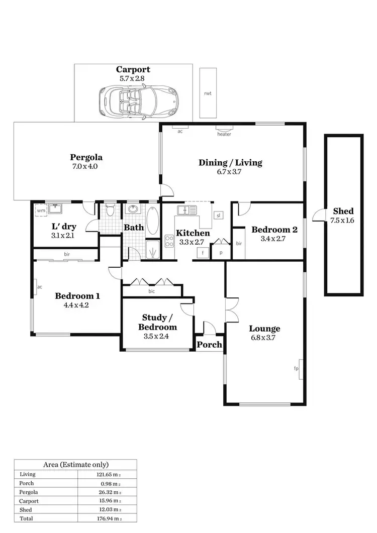 Floorplan of Homely house listing, 37 Francis Street, North Brighton SA 5048