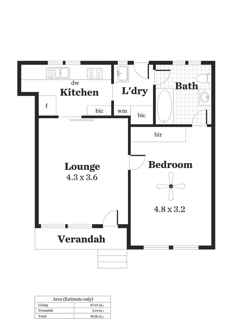 Floorplan of Homely unit listing, 2/88 Hewitt Avenue, Toorak Gardens SA 5065