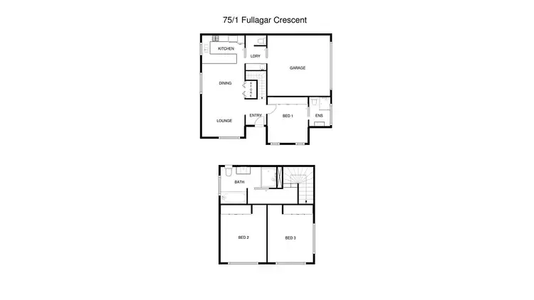 Floorplan of Homely townhouse listing, 75 1 Fullagar Crescent, Higgins ACT 2615