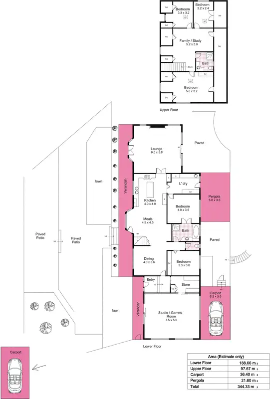 Floorplan of Homely house listing, 81a Hannaford  Road, Blackwood SA 5051