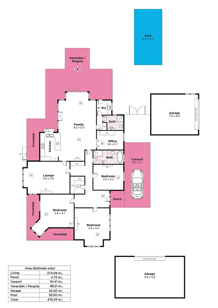 Floorplan of Homely house listing, 6 Tester Drive, Blackwood SA 5051