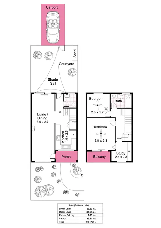 Floorplan of Homely unit listing, 6/45 Opey Avenue, Hyde Park SA 5061