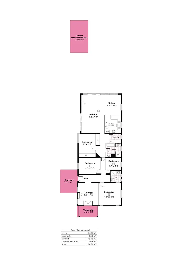 Floorplan of Homely house listing, 14 Keyes Street, Linden Park SA 5065