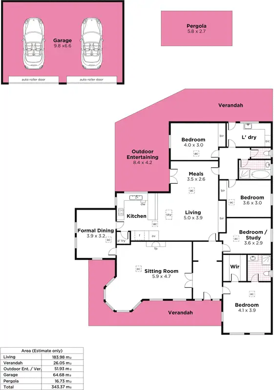 Floorplan of Homely house listing, 27 Ferguson Avenue, Myrtle Bank SA 5064