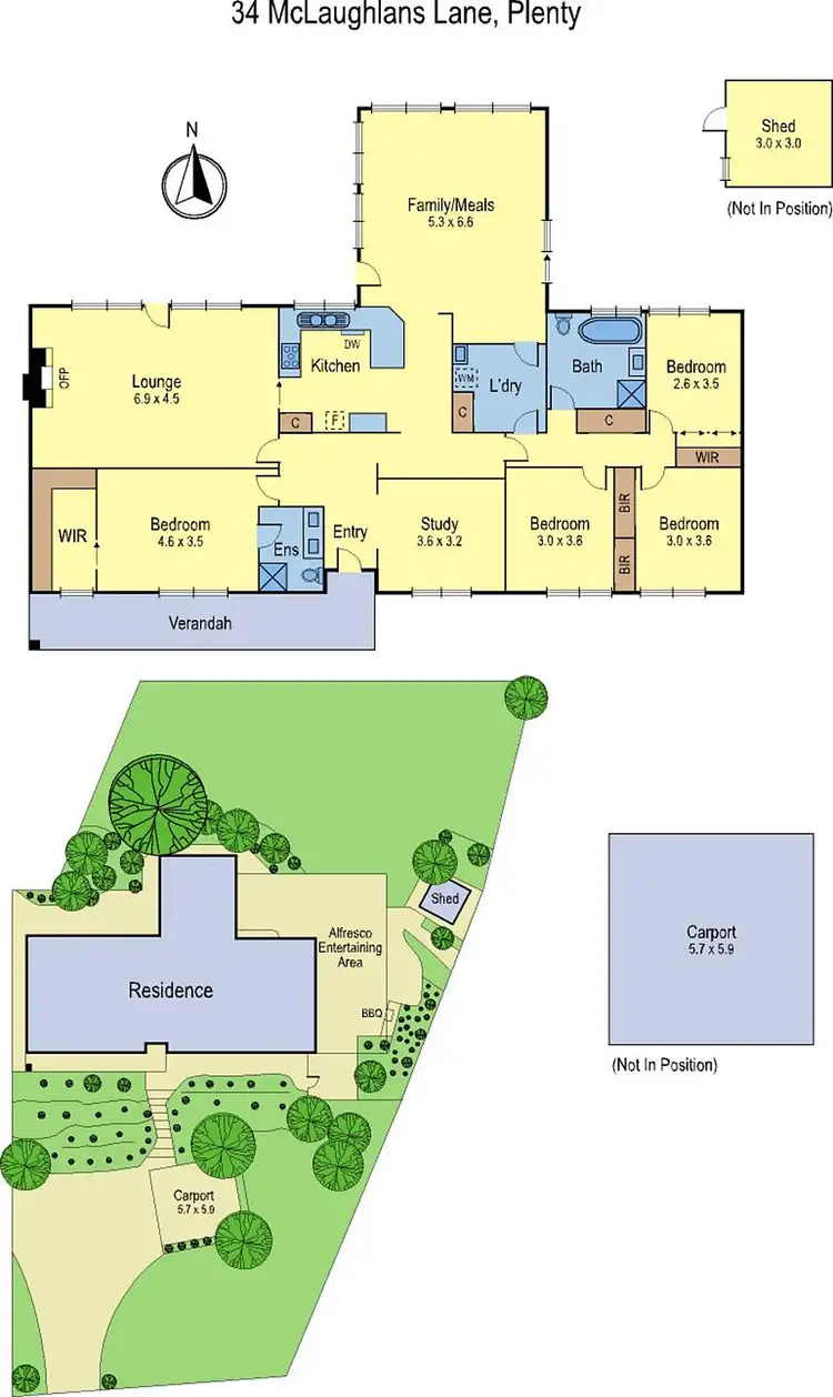 Floorplan of Homely house listing, 34 Mclaughlans Lane, Plenty VIC 3090