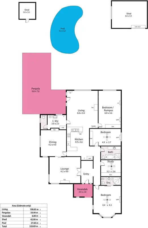 Floorplan of Homely house listing, 34 Caulfield Avenue, Cumberland Park SA 5041