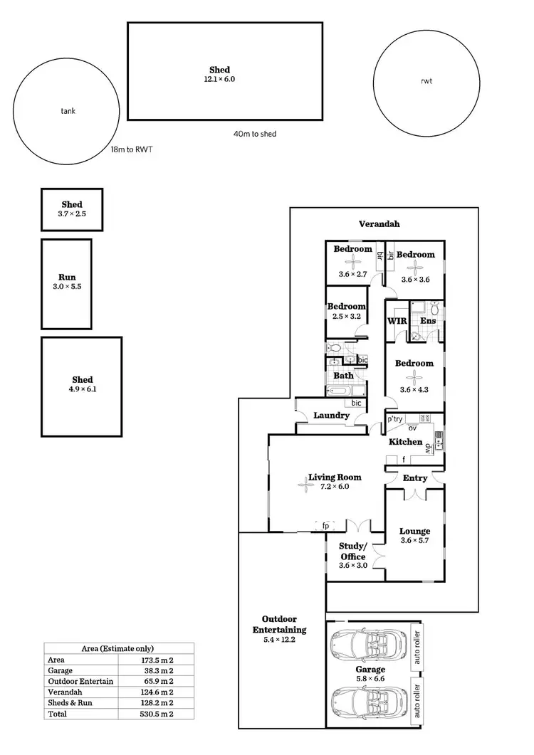 Floorplan of Homely house listing, 22 Haines Fire Track (adj Hahndorf) Road, Paechtown SA 5245