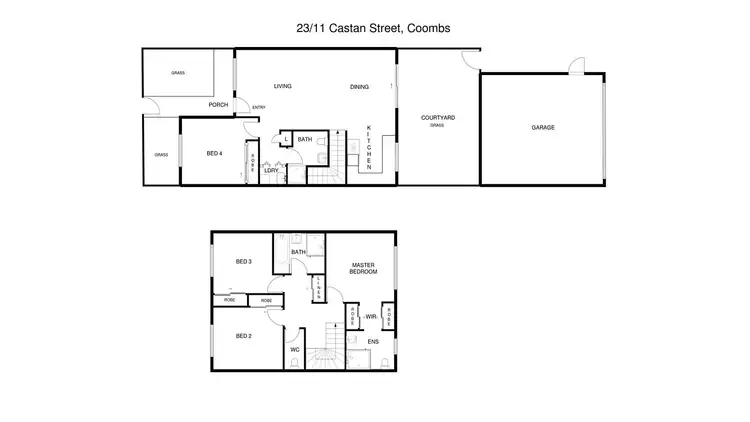 Floorplan of Homely townhouse listing, 23/11 Castan Street, Coombs ACT 2611