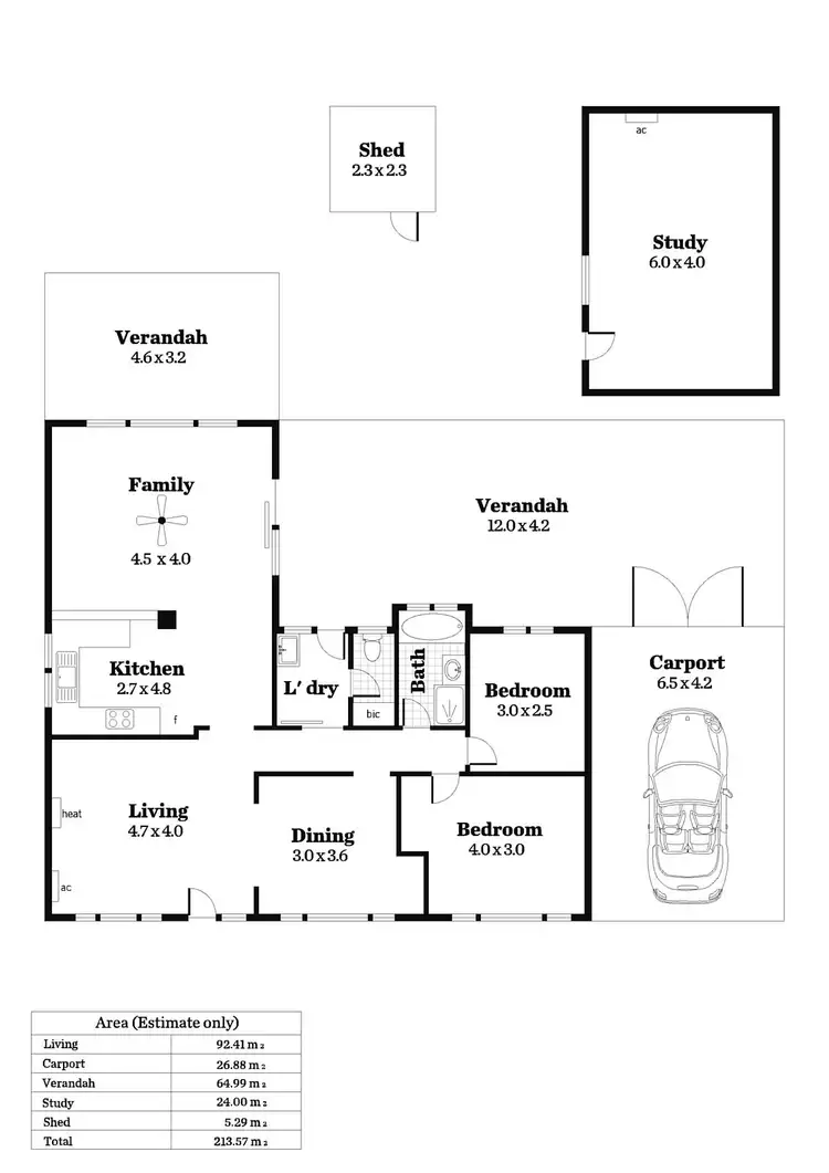 Floorplan of Homely house listing, 4 Hasse Court, Parafield Gardens SA 5107