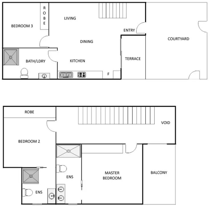 Floorplan of Homely townhouse listing, 6/7-9 Majura Avenue, Dickson ACT 2602