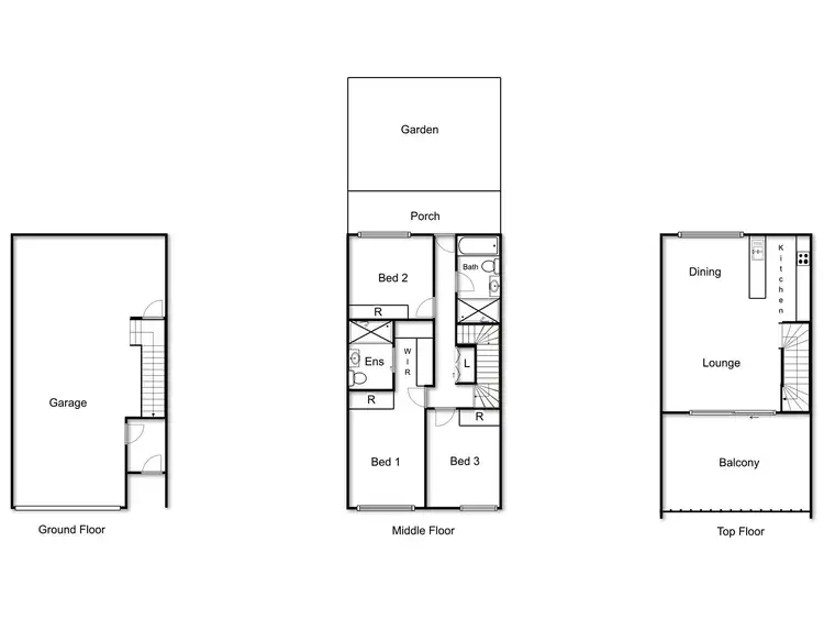 Floorplan of Homely townhouse listing, 74/2 Rouseabout Street, Lawson ACT 2617