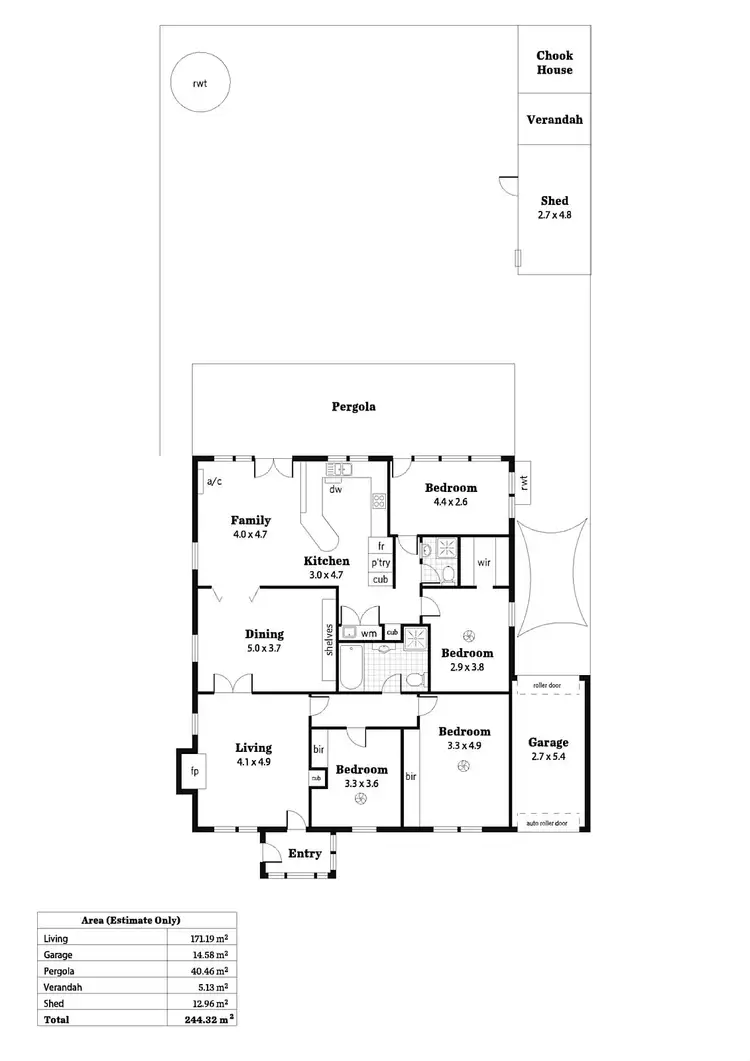 Floorplan of Homely house listing, 9 Seaview Terrace, Brighton SA 5048