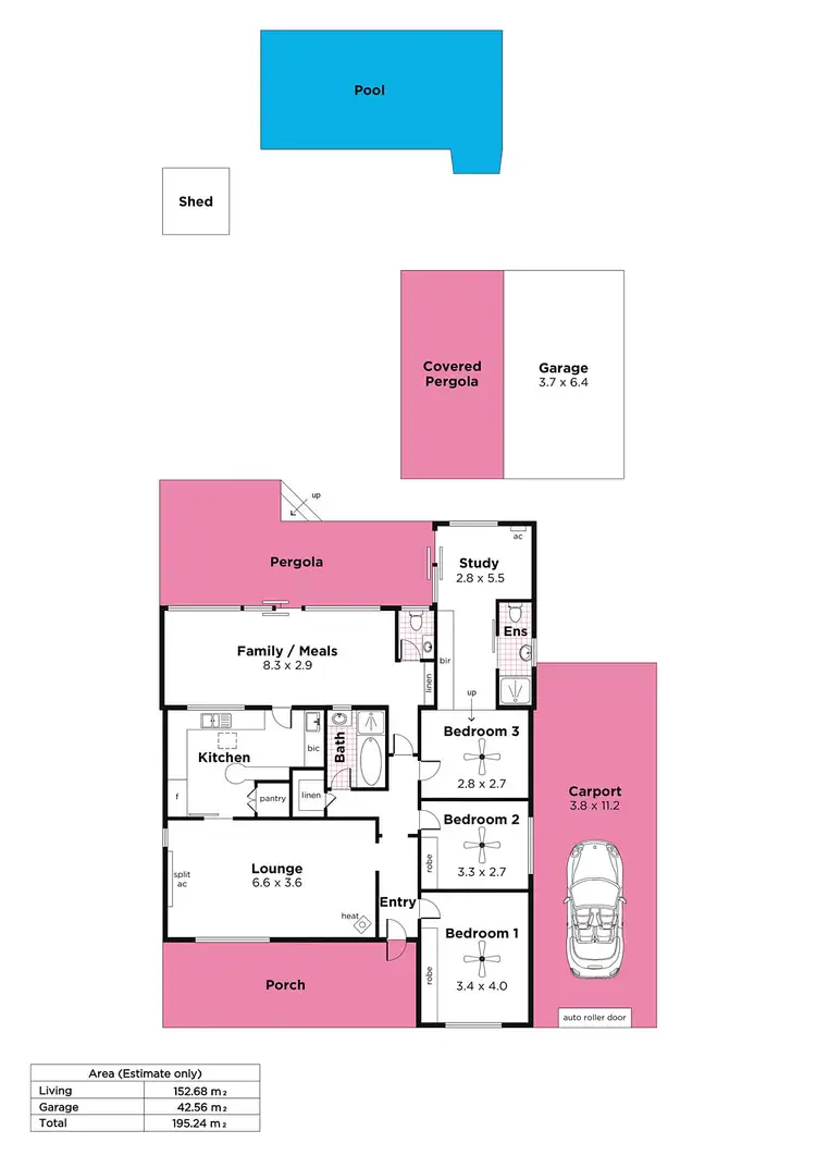 Floorplan of Homely house listing, 23 Kincraig Crescent, Modbury SA 5092