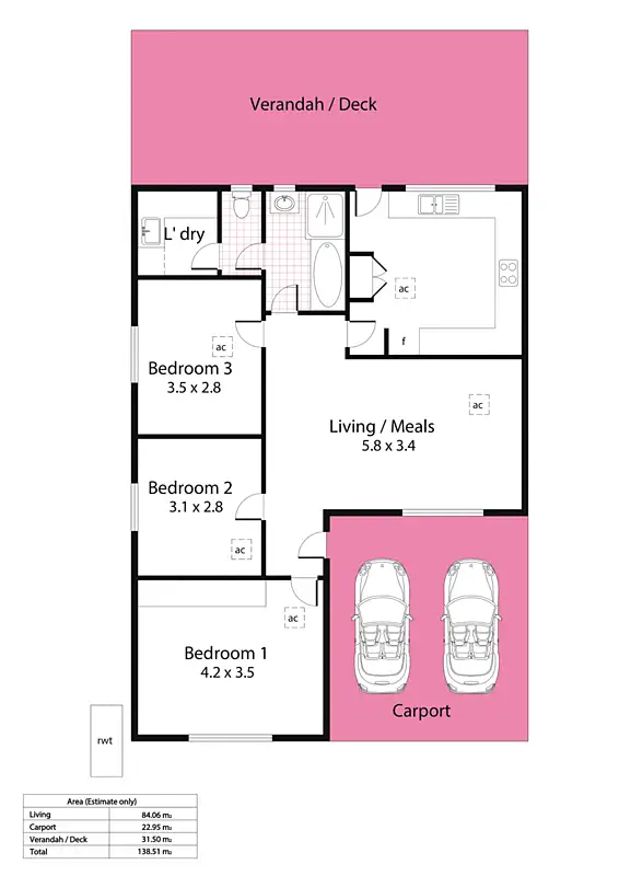 Floorplan of Homely house listing, 14 Raymond Grove, Warradale SA 5046
