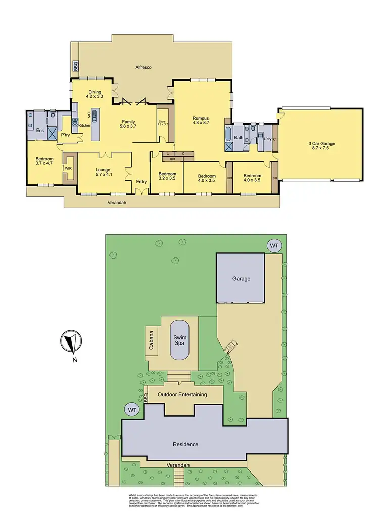 Floorplan of Homely house listing, 29-31 Zannon Crescent, Doreen VIC 3754