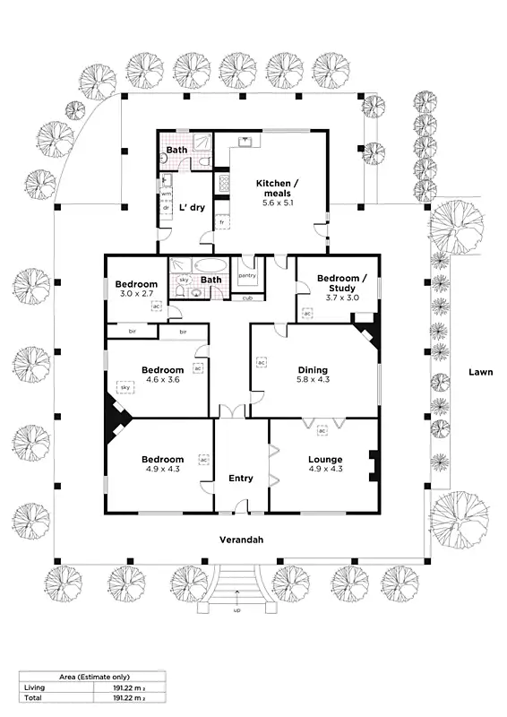 Floorplan of Homely house listing, 15 East Terrace, Hawthorndene SA 5051