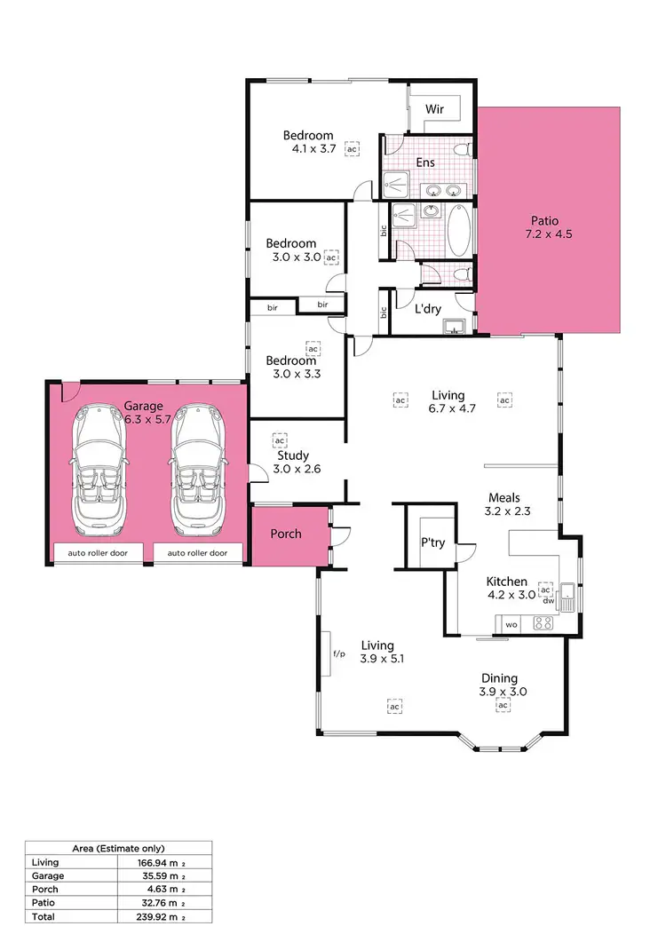 Floorplan of Homely house listing, 60 Meakin Terrace, Seaton SA 5023