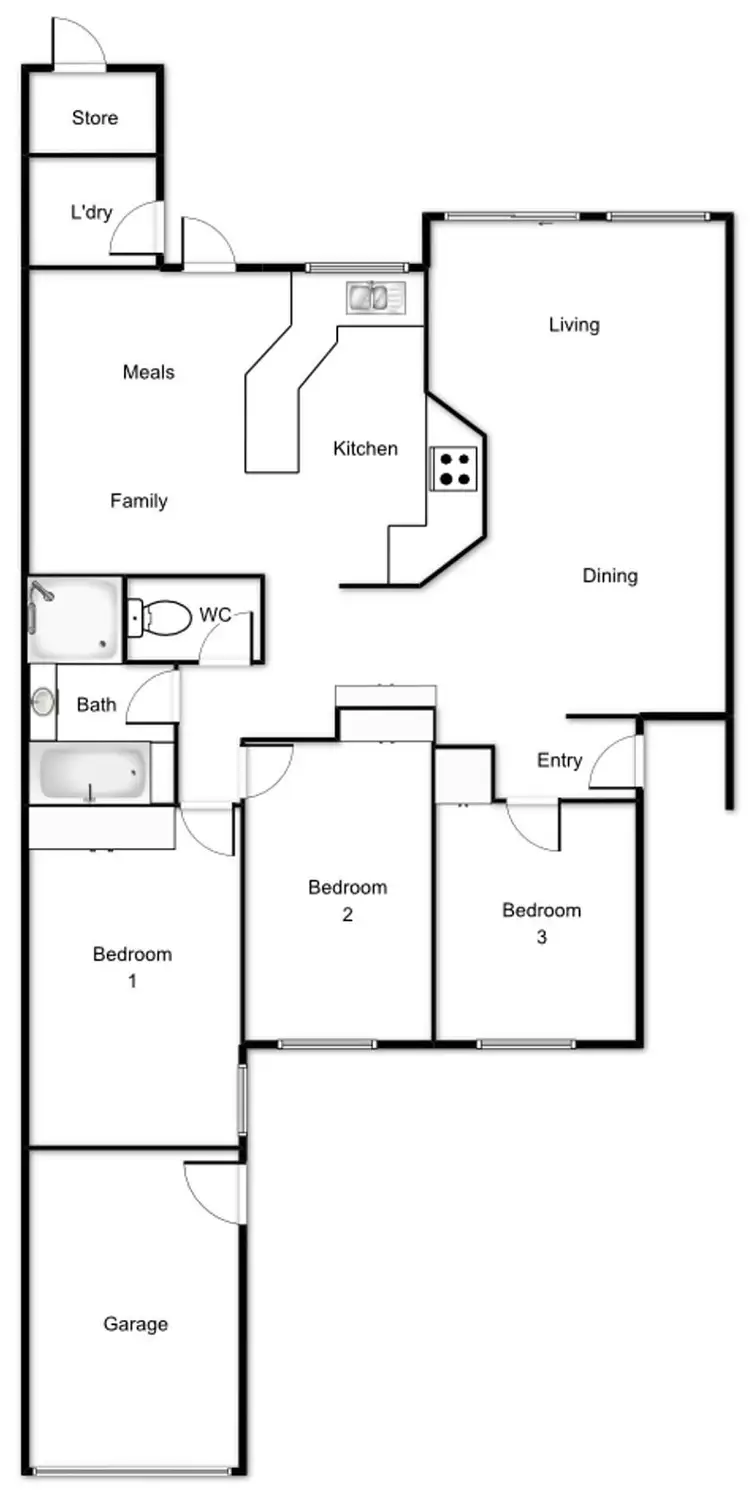 Floorplan of Homely townhouse listing, 7/18 Zamia Place, Palmerston ACT 2913