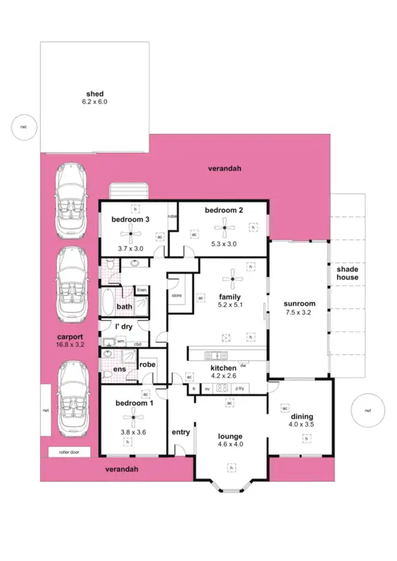 Floorplan of Homely house listing, 8 Riveau Court, Golden Grove SA 5125