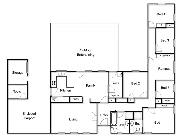 Floorplan of Homely house listing, 11 Poole Place, Latham ACT 2615