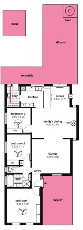 Floorplan of Homely house listing, 17 Mockridge Street, Golden Grove SA 5125
