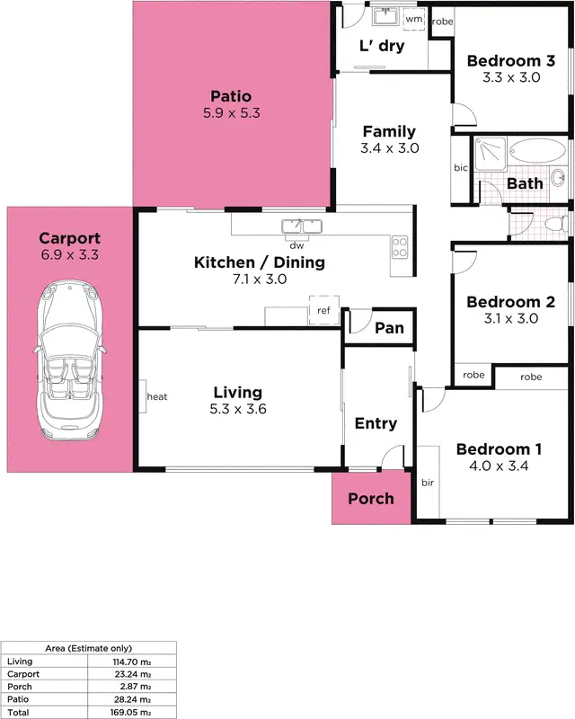 Floorplan of Homely house listing, 20 Fryer Street, Hallett Cove SA 5158