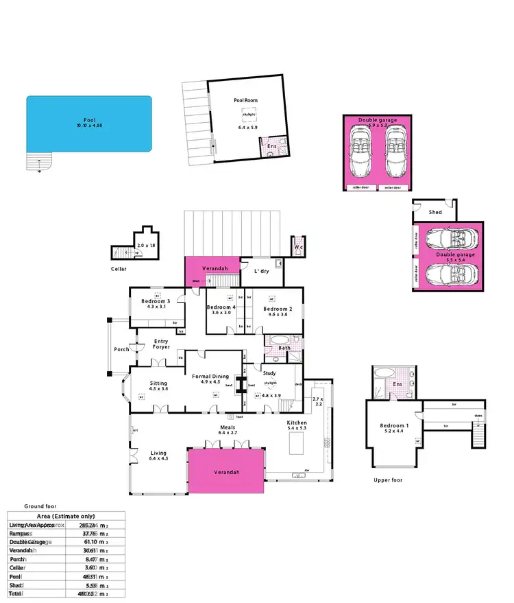 Floorplan of Homely house listing, 56 Gould Road, Stirling SA 5152
