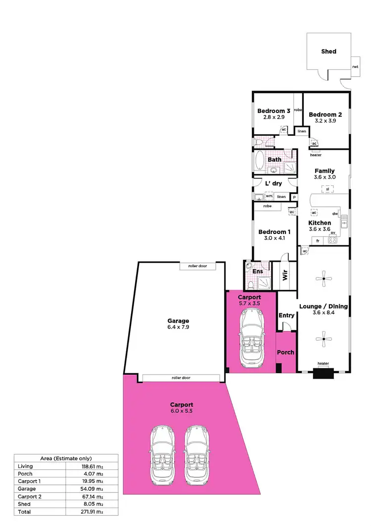 Floorplan of Homely house listing, 12 Marienberg Rise, Aberfoyle Park SA 5159
