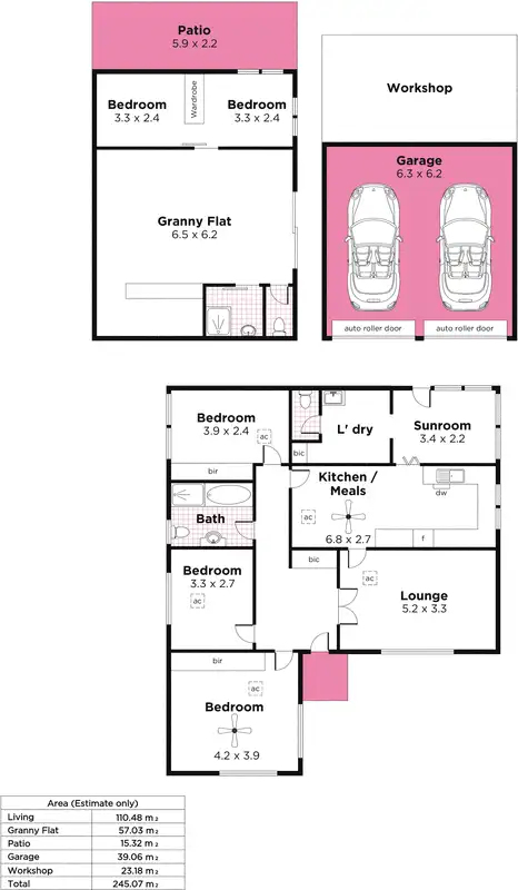 Floorplan of Homely house listing, 101 Penang Avenue, Melrose Park SA 5039