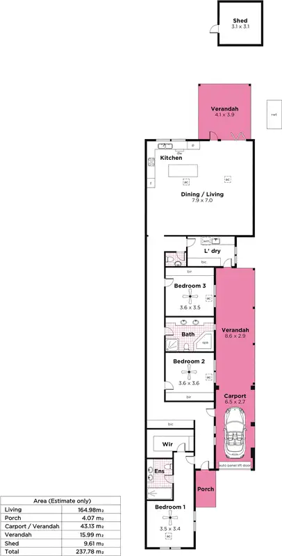 Floorplan of Homely house listing, 4a Salop Street, Beulah Park SA 5067
