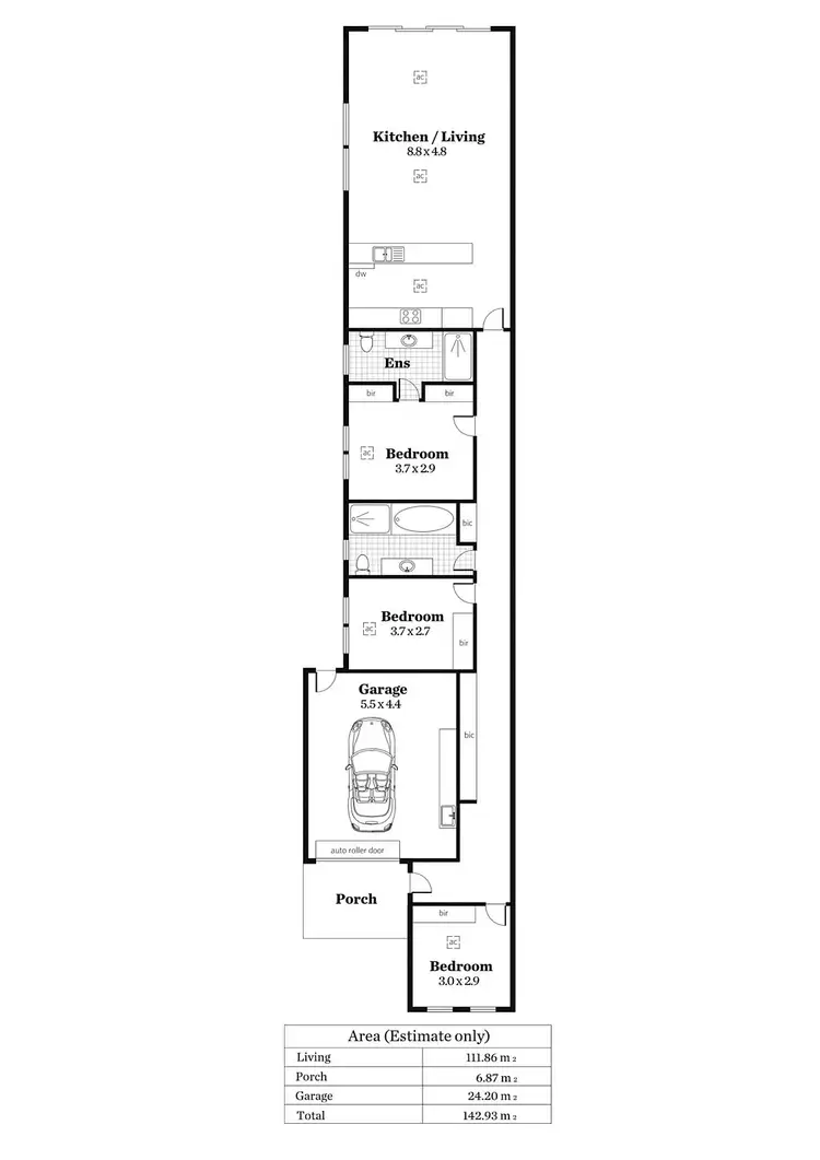 Floorplan of Homely house listing, 2B Malcolm Avenue, Holden Hill SA 5088