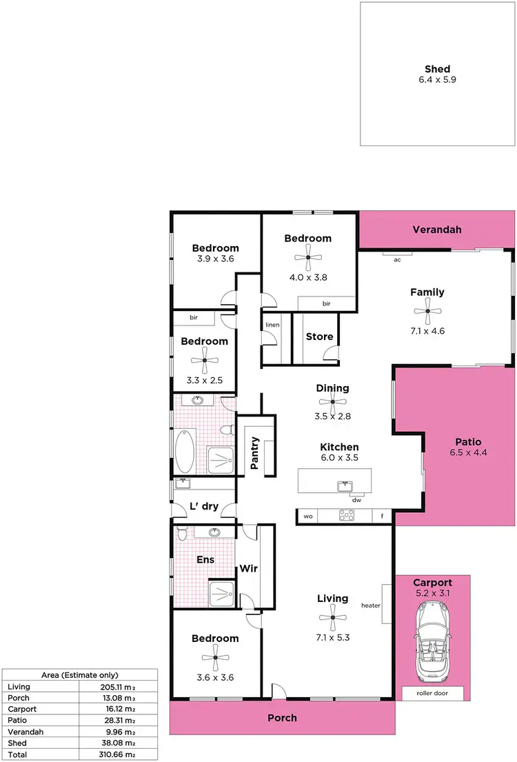 Floorplan of Homely house listing, 10 Blackwell Court, Mount Barker SA 5251
