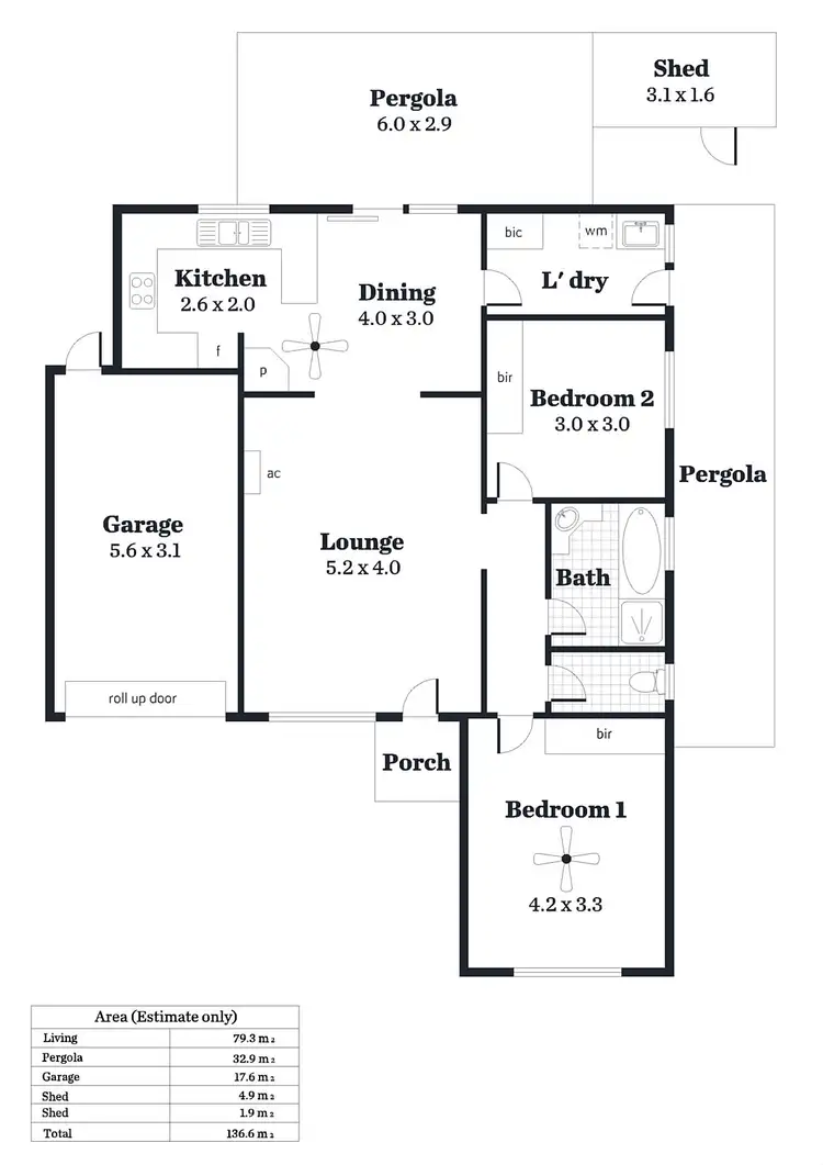 Floorplan of Homely unit listing, 4/42 West Street, Ascot Park SA 5043