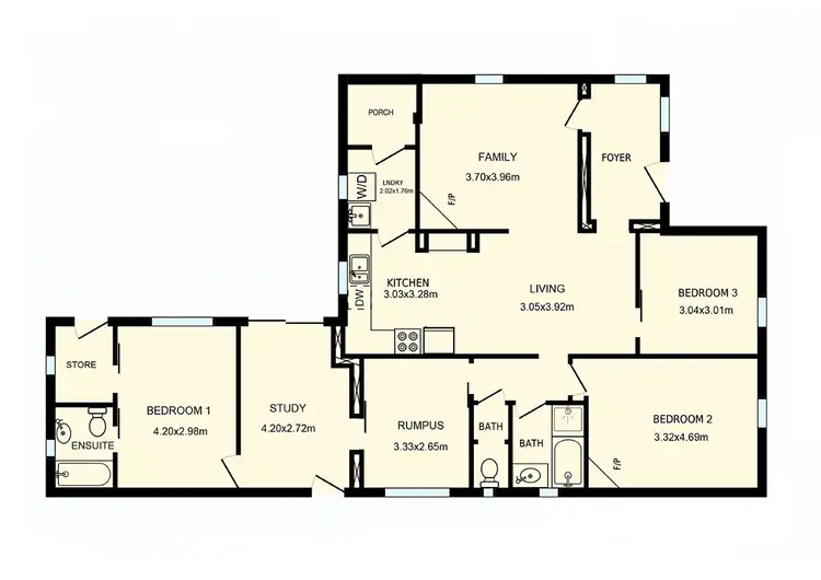 Floorplan of Homely house listing, 55 Flinders Way, Griffith ACT 2603