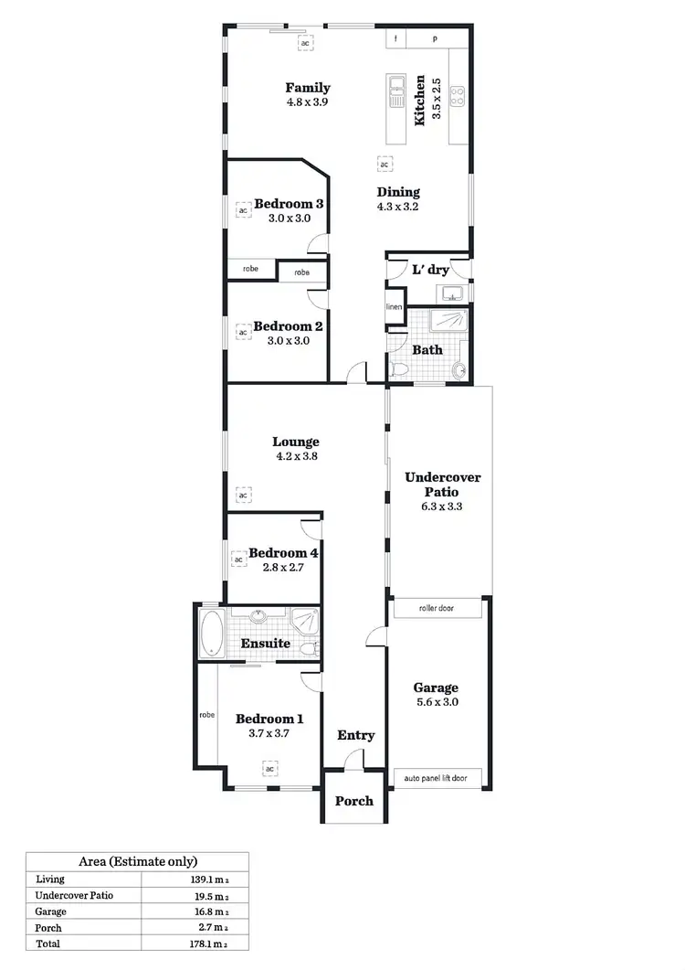 Floorplan of Homely house listing, 13A Nilginee Street, Rostrevor SA 5073
