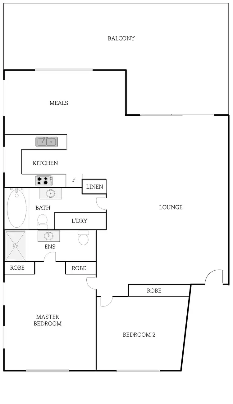 Floorplan of Homely apartment listing, 58/20 Federal Highway, Watson ACT 2602