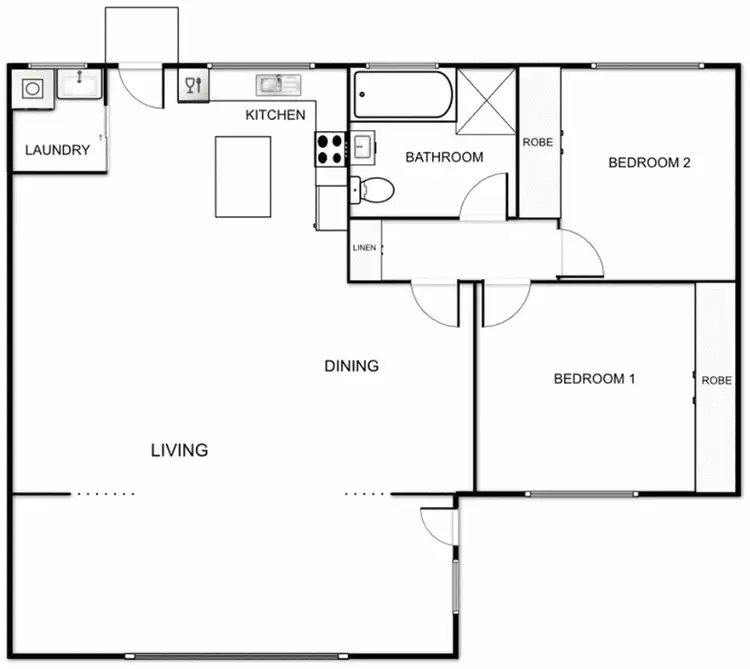 Floorplan of Homely house listing, 1 Scobie Place, Holt ACT 2615