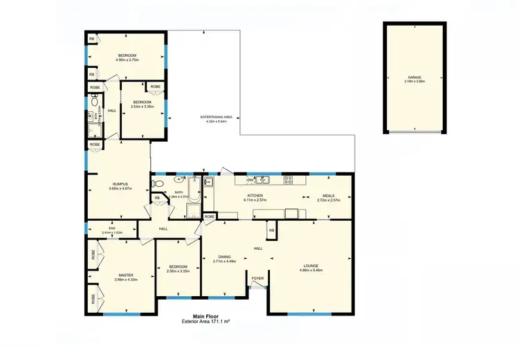 Floorplan of Homely house listing, 47 Gungurra Crescent, Rivett ACT 2611