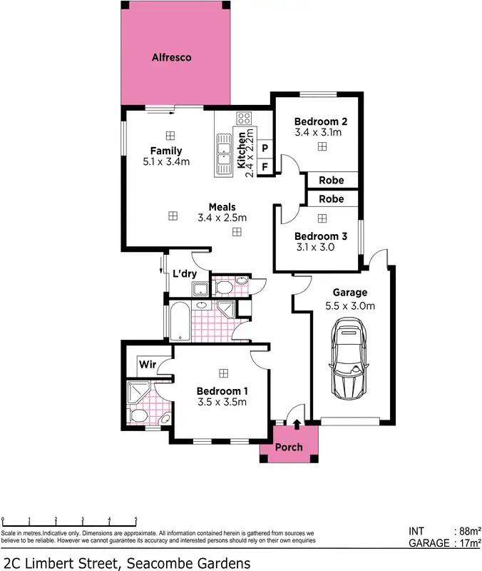 Floorplan of Homely house listing, 2C Limbert Avenue, Seacombe Gardens SA 5047