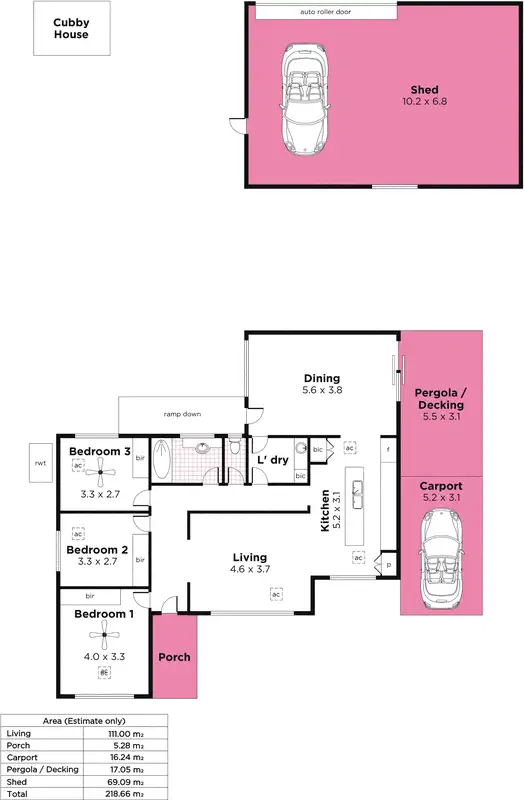 Floorplan of Homely house listing, 18 Crystal Street, Seacombe Heights SA 5047