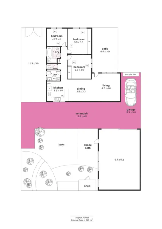 Floorplan of Homely house listing, 9 Newman Avenue, Paralowie SA 5108