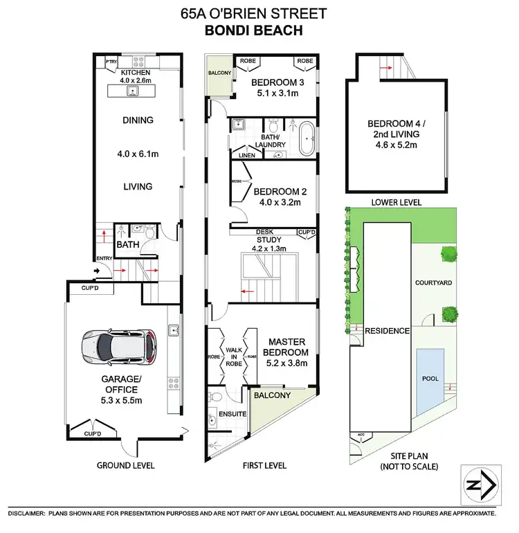 Floorplan of Homely house listing, 65a O'Brien Street, Bondi Beach NSW 2026