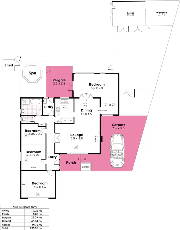 Floorplan of Homely house listing, 8 The Parkway, Sturt SA 5047